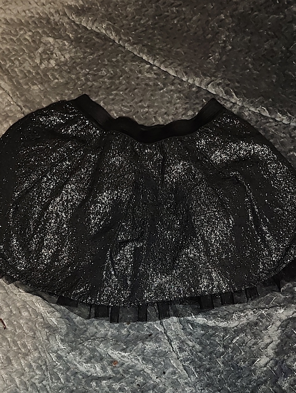 GAP Black Sparkle Circle Skirt